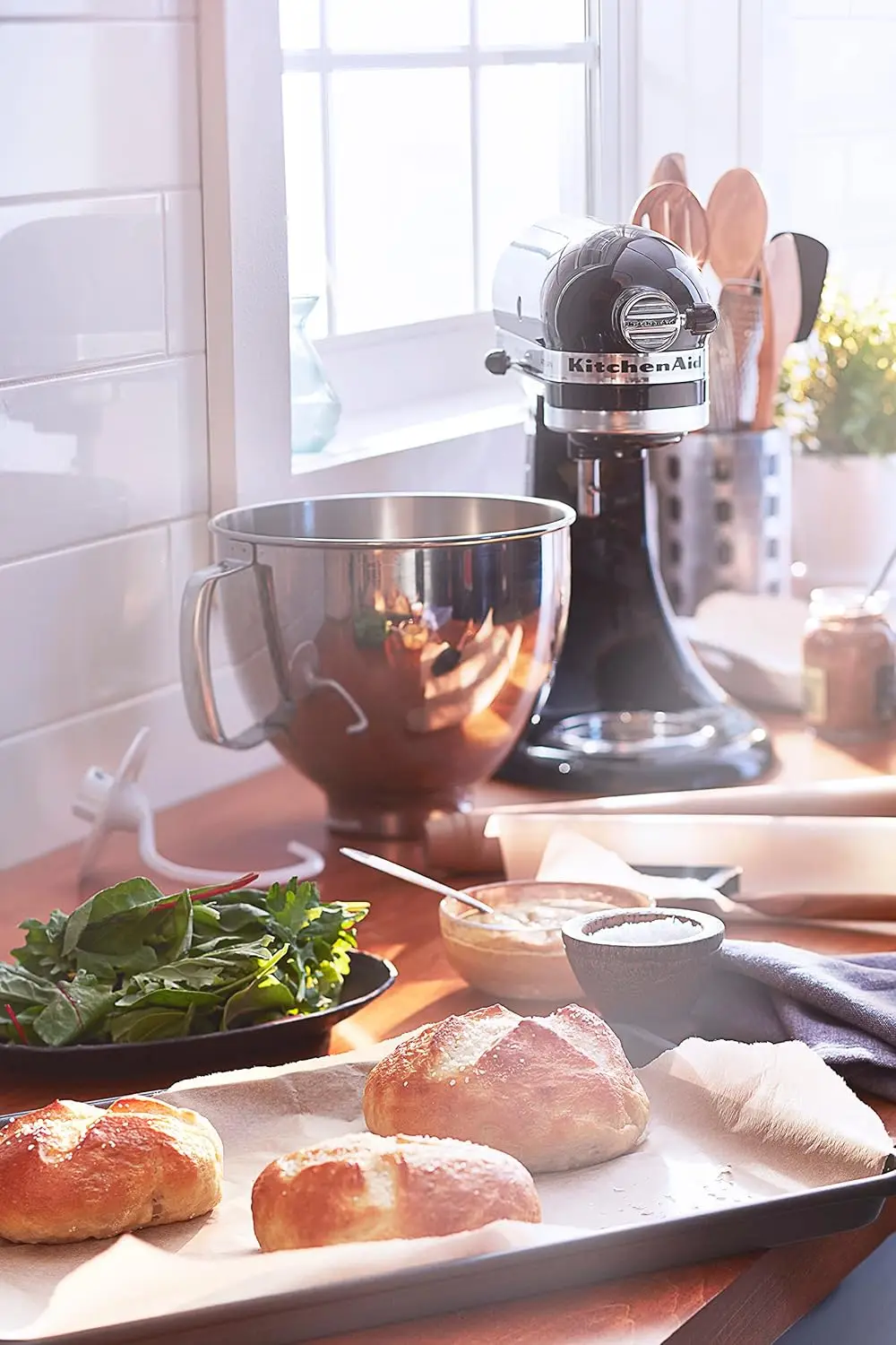 KitchenAid KSM150FEER Value Bundle Artisan 5 Quart Stand Mixer