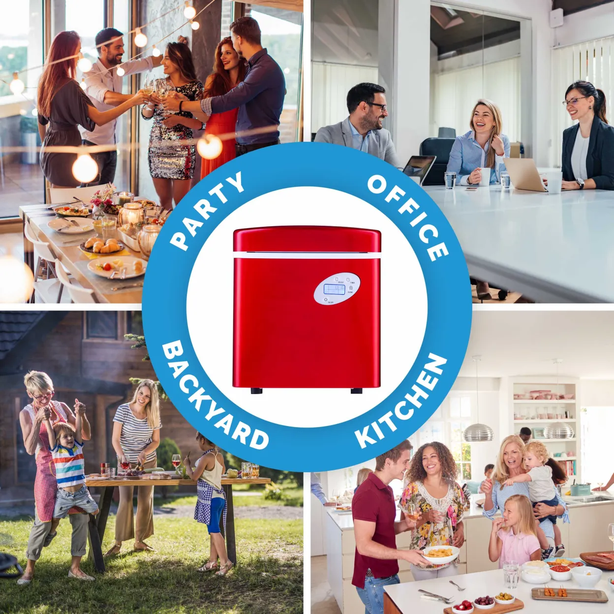 Newair Countertop Ice Maker, 50 lbs. of Ice a Day, 3 Ice Sizes and Easy to Clean BPA-Free Parts