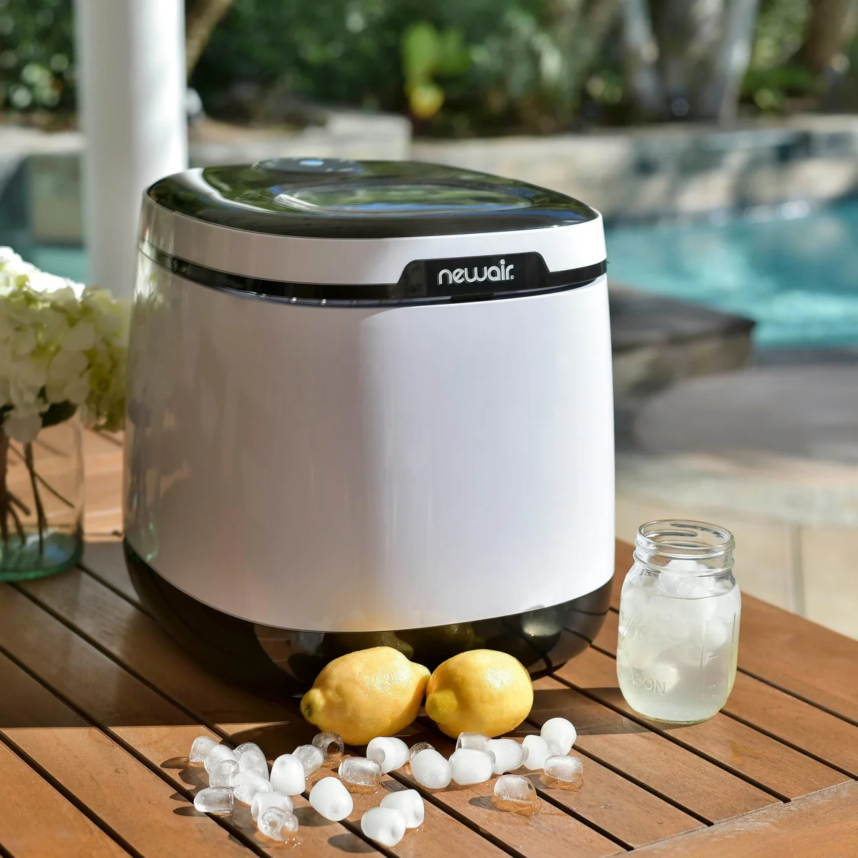Newair Countertop Ice Maker, 50 lbs. of Ice a Day, One Button Operation and Easy to Clean BPA-Free Parts