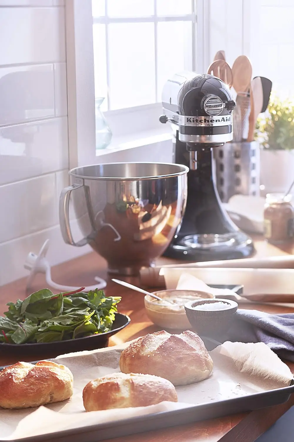 KitchenAid KSM150FEER Value Bundle Artisan 5 Quart Stand Mixer