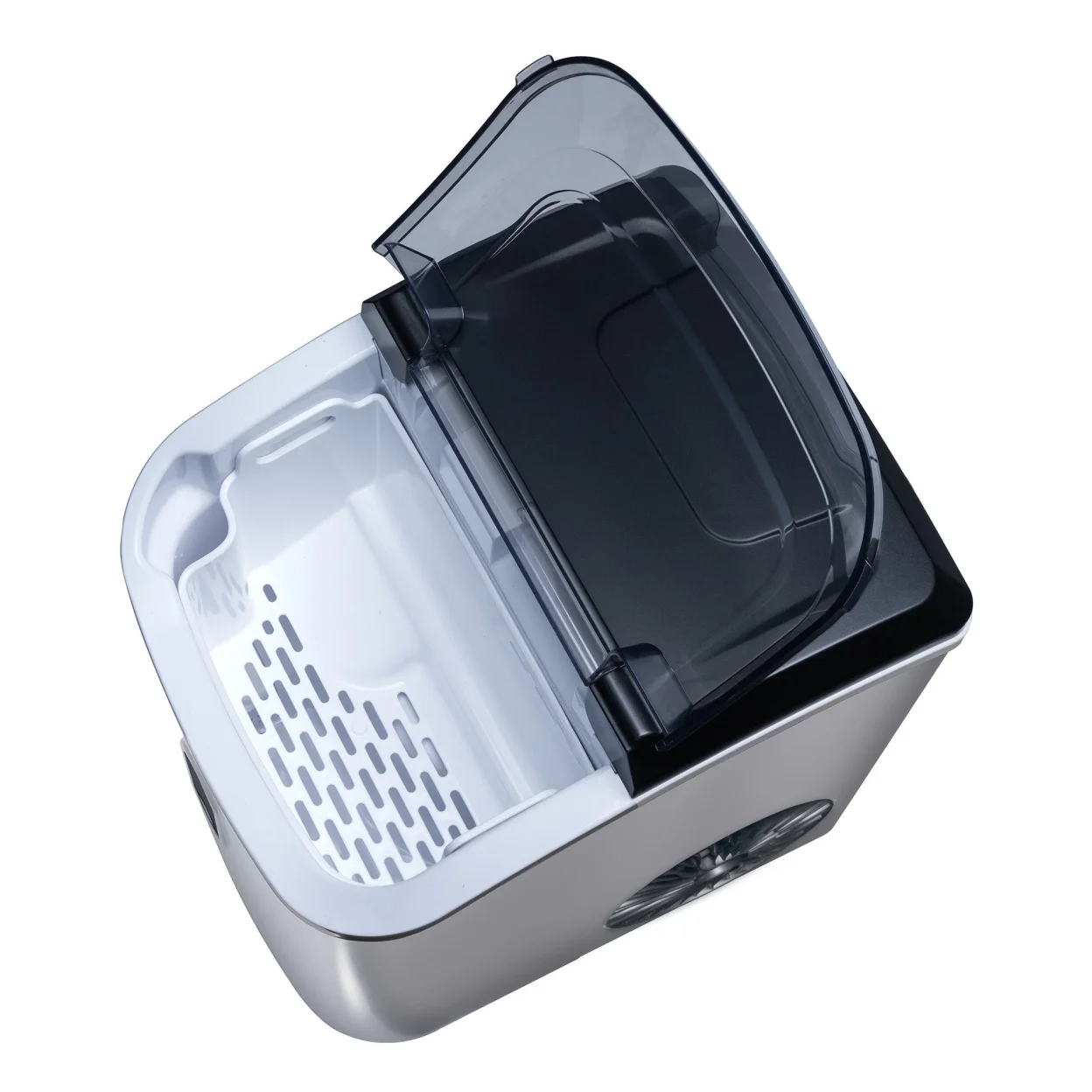 Newair 26 lbs. Countertop Nugget Ice Maker, Large Ice Viewing Window, Self-Cleaning Button and Easy-Pour Waterspout, Perfect for Cocktails, Smoothies, Soda and More