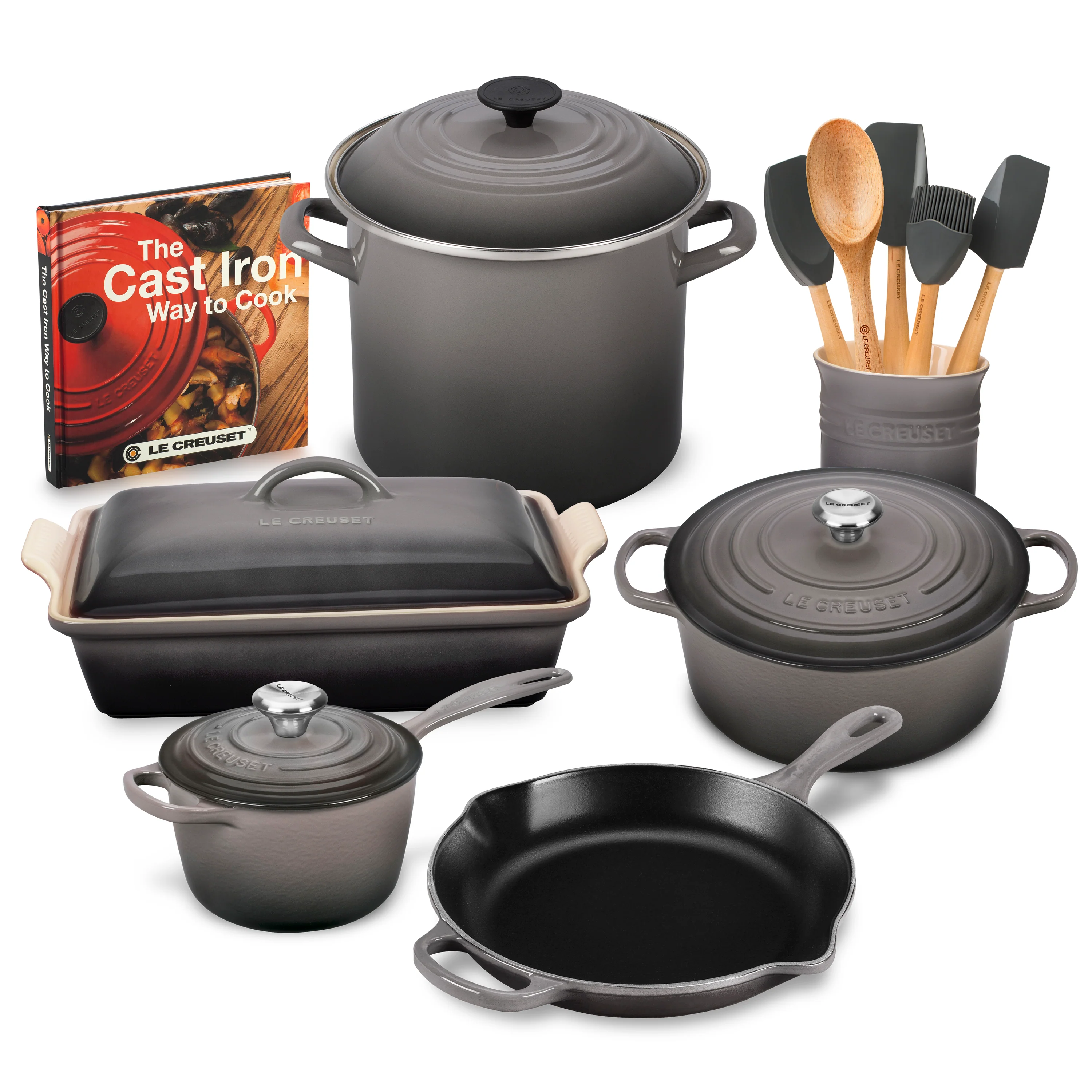 Le Creuset Signature Cast Iron 20 Piece Marseille Cookware Set