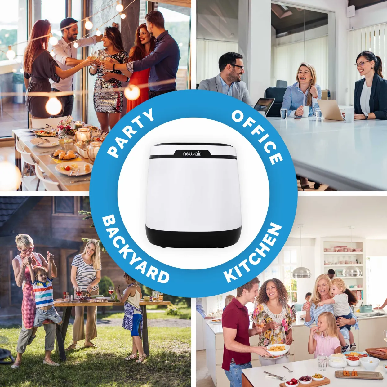 Newair Countertop Ice Maker, 50 lbs. of Ice a Day, One Button Operation and Easy to Clean BPA-Free Parts