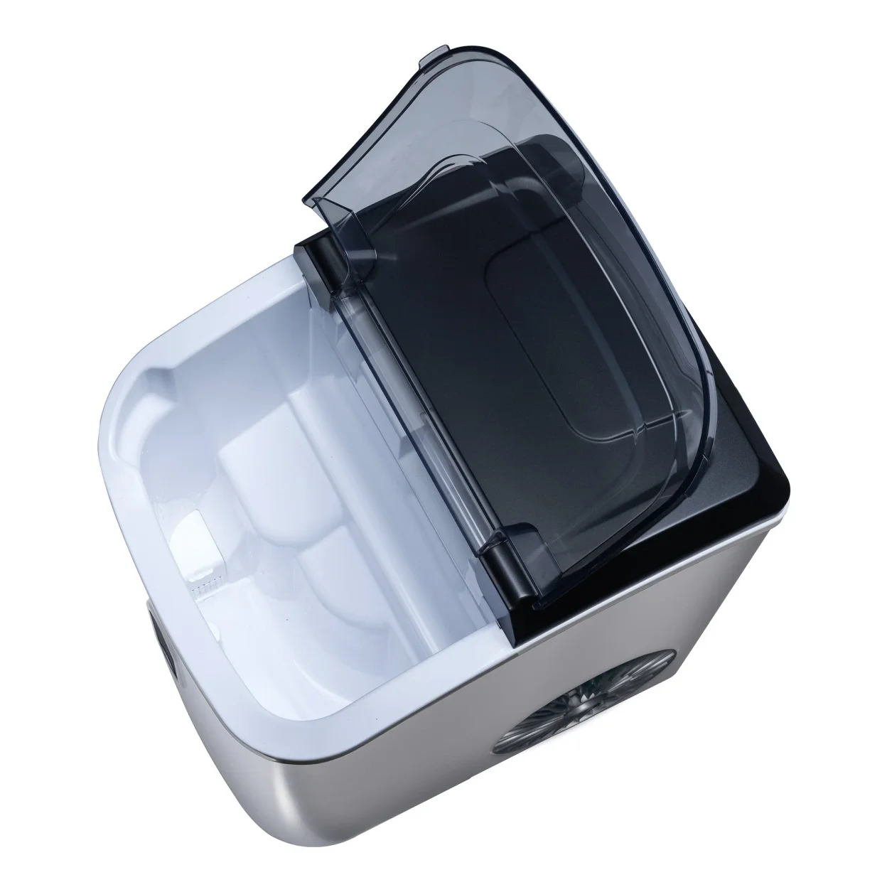 Newair 26 lbs. Countertop Nugget Ice Maker, Large Ice Viewing Window, Self-Cleaning Button and Easy-Pour Waterspout, Perfect for Cocktails, Smoothies, Soda and More