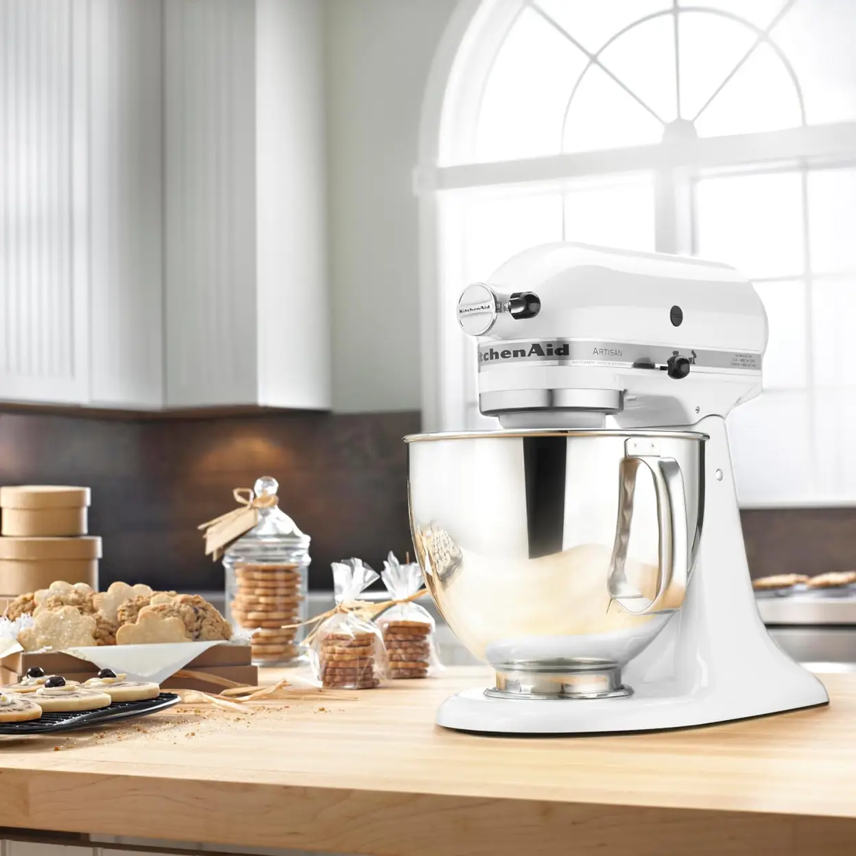 KitchenAid KSM150FEER Value Bundle Artisan 5 Quart Stand Mixer