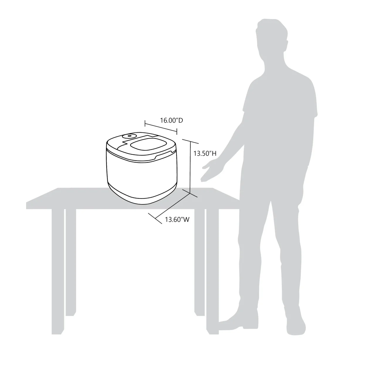 Newair Countertop Ice Maker, 50 lbs. of Ice a Day, One Button Operation and Easy to Clean BPA-Free Parts