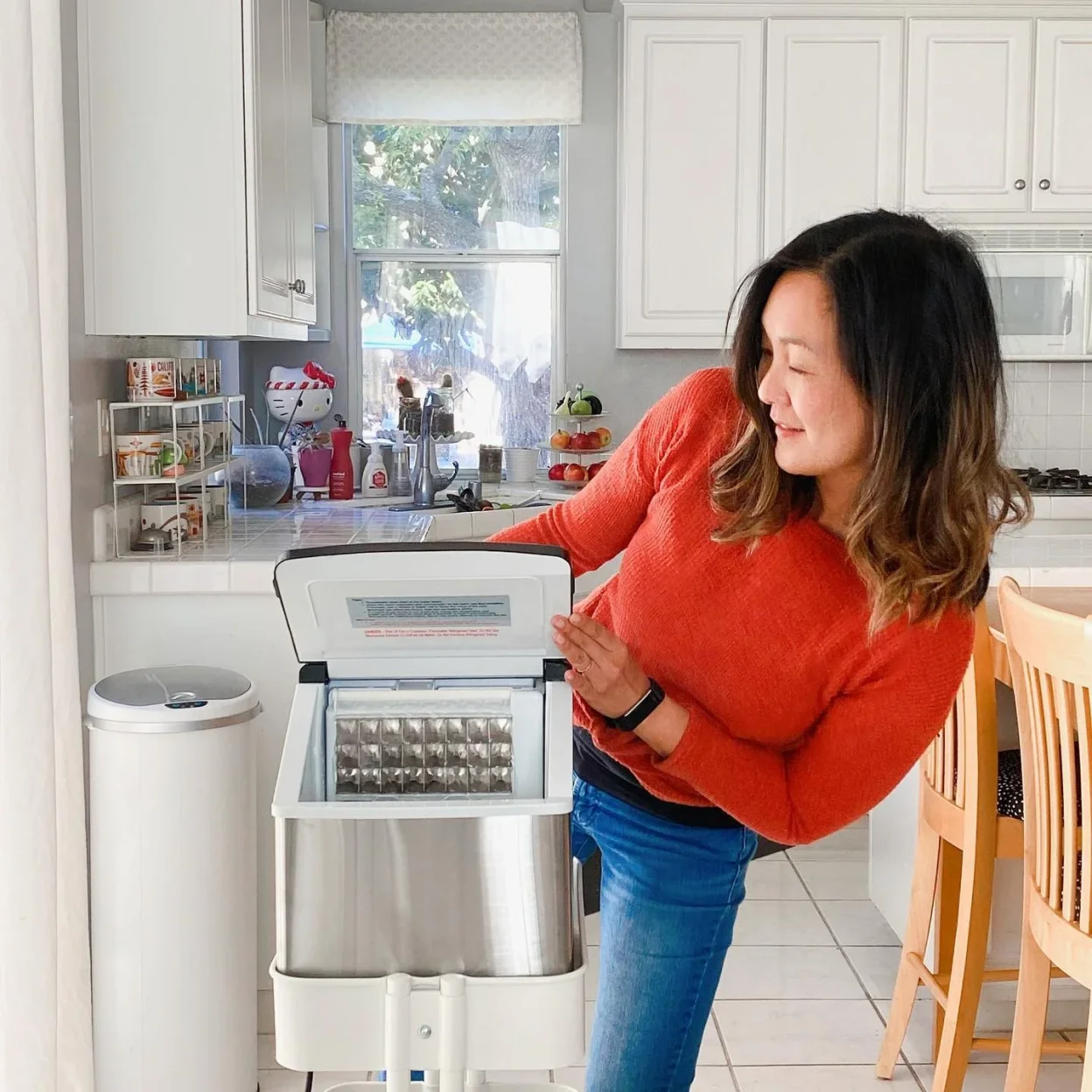 Newair Countertop Clear Ice Maker, 40 lbs. of Ice a Day with Easy to Clean BPA-Free Parts