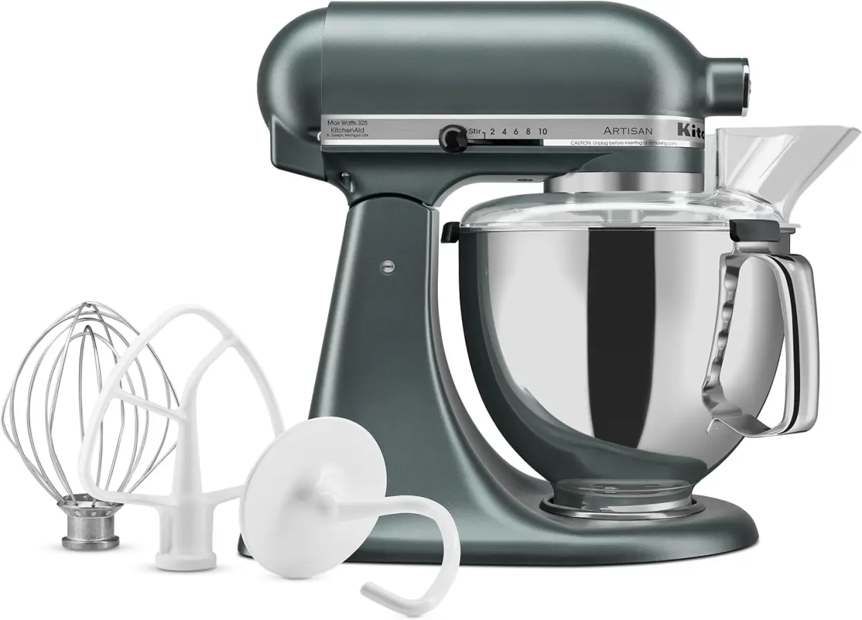 KitchenAid KSM150FEER Value Bundle Artisan 5 Quart Stand Mixer