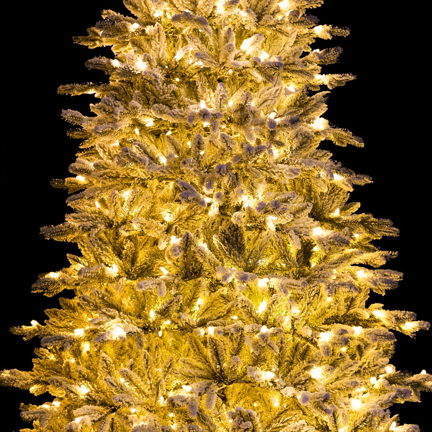 QUEEN FLOCK QUICK-SHAPE ARTIFICIAL CHRISTMAS TREE