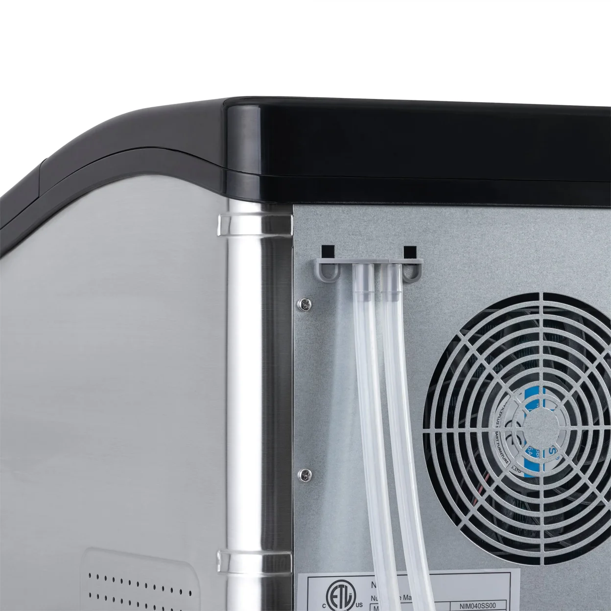 Newair Nugget Ice Maker, Sonic Speed Countertop Crunchy Ice Pellet Machine 45 lbs. of Ice a Day in Stainless Steel, Melt-Resistant Interior, Self-Cleaning Function and BPA-Free Parts, Perfect for Home, Kitchen, and More