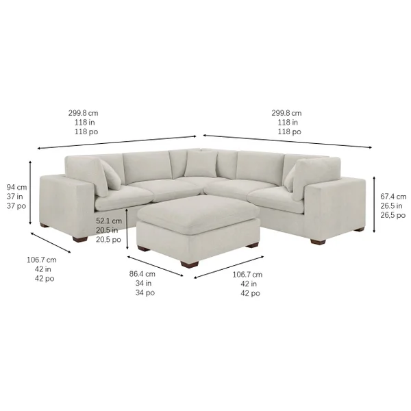 Thomasville Lowell 6-piece Modular Sectional
