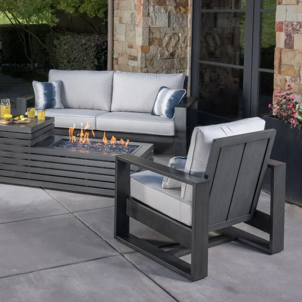 SunVilla Clifton 4-piece Fire Outdoor Seating Set