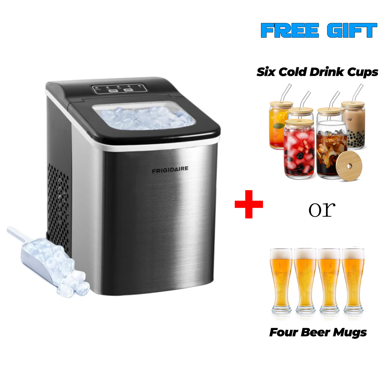 🔥Clearance Sale🔥FRIGIDAIRE Nugget Ice Maker, 44lbs per Day