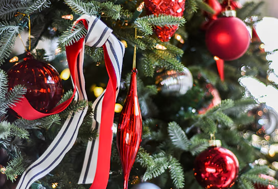 Decorating a Luxurious Christmas Tree