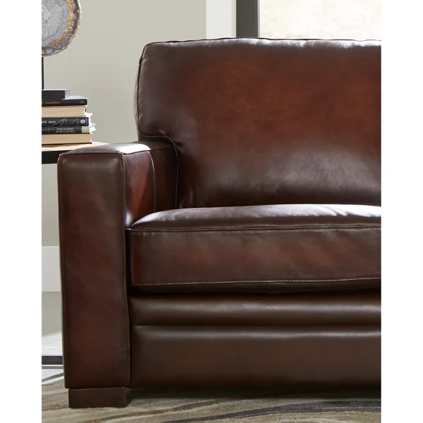 Luca 2-piece Top Grain Leather Set - Sofa, Loveseat