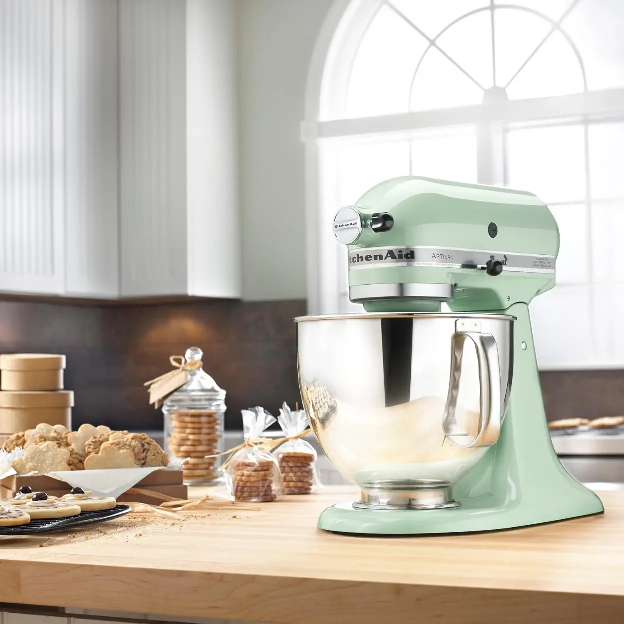 KitchenAid KSM150FEER Value Bundle Artisan 5 Quart Stand Mixer